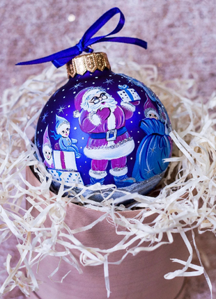Santa Claus Handmade Christmas Collectible Ornament Custom Name Bauble Santa Gift Giver6 photo