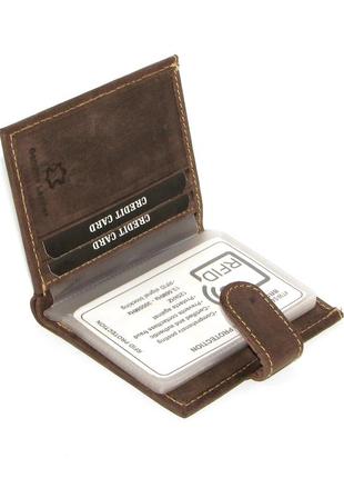 Gift set DNK Leather №1 (clip + cardholder) brown8 photo