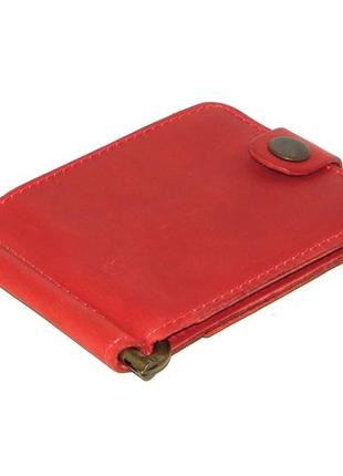 Gift set DNK Leather №5 (clip + key holder) red4 photo