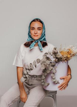 Head kerchief "My Kyiv", scarf for women1 photo