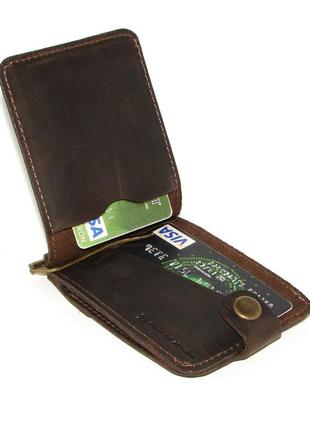 Gift set DNK Leather No. 10 (clip + cover for rights, ID passport) brown5 photo