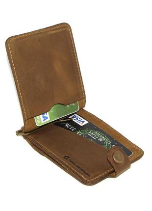 Gift set DNK Leather No. 10 (clip + cover for rights, ID passport) khaki4 photo