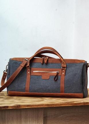 Leather Duffel bags Weekend bag Travel bag + 2 Dopp Kit bag as a gift1 photo