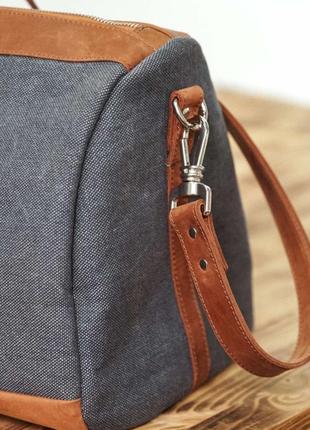 Leather Duffel bags Weekend bag Travel bag + 2 Dopp Kit bag as a gift6 photo
