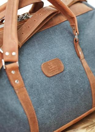 Leather Duffel bags Weekend bag Travel bag + 2 Dopp Kit bag as a gift5 photo