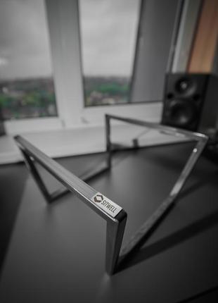 Metal vinyl storage // Smart edges record holder // Stainless steel stand10 photo