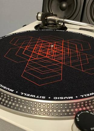 DJ Vinyl Turntable Slipmat //  CRYSTAL2 photo