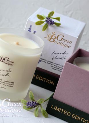 Natural Soy Candle Lavender - Vanilla (size L)7 photo