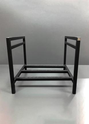 Vinyl holder - Qube 1 // Holds up to 90 LP // Black metal rack3 photo