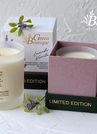 Natural Soy Candle Lavender - Vanilla (size L)4 photo
