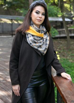 Stylish scarf double-sided scarf with original clasp, unisex3 photo