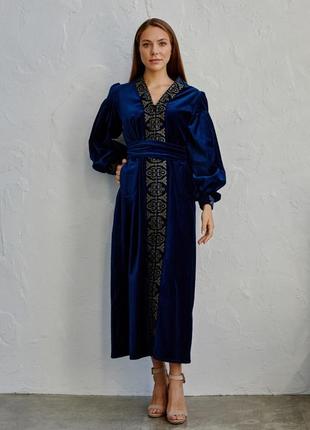 Dress - embroidered velvet4 photo