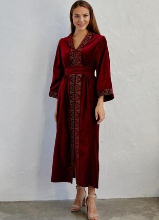 Dress - embroidered velvet2 photo
