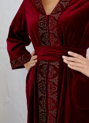 Dress - embroidered velvet6 photo