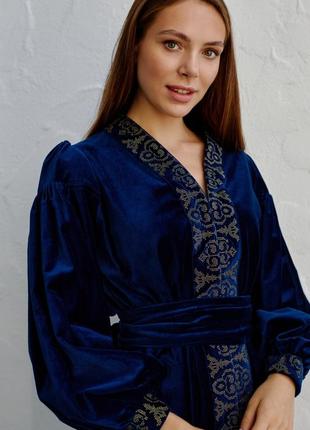 Dress - embroidered velvet7 photo