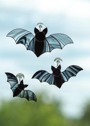 Vampire bats stained glass window hangings