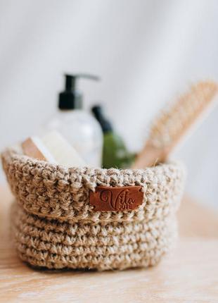 A set of jute baskets made from eco-friendly jute is the perfect addition to your home.3 photo