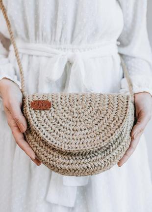 Handmade clutch made from eco-friendly jute1 photo