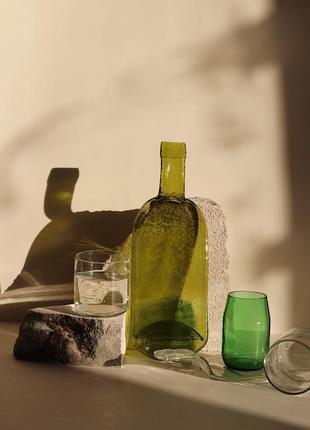 Upcycled beer bottle glasses, green, Eco friendly kitchen9 photo