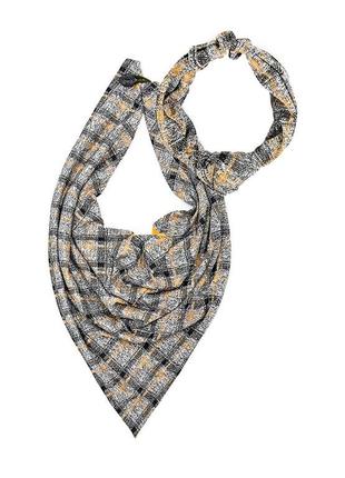Stylish scarf double-sided scarf with original clasp, unisex7 photo