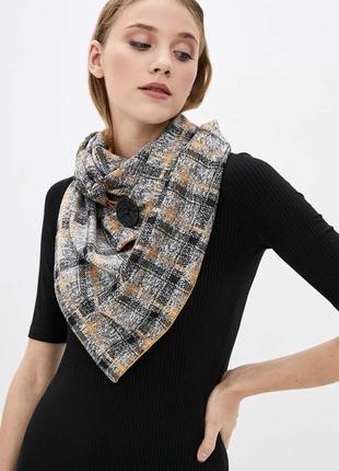 Stylish scarf double-sided scarf with original clasp, unisex1 photo