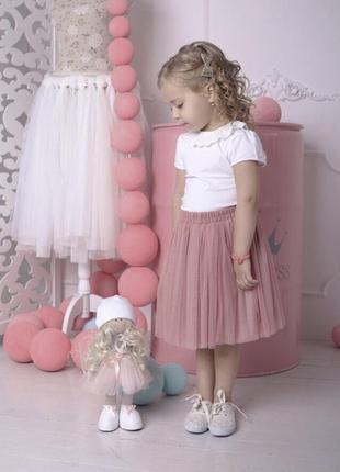Blush Pink Kids tulle skirt AIRSKIRT CASUAL