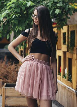 Blush Pink Tulle skirt AIRSKIRT CASUAL mini4 photo