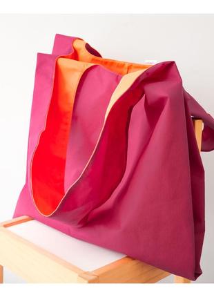 Large shopper for shopping "Rick", beach bag, eco bag, handmade1 photo