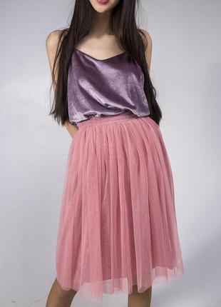 Dusty Pink tulle skirt AIRSKIRT CASUAL midi9 photo