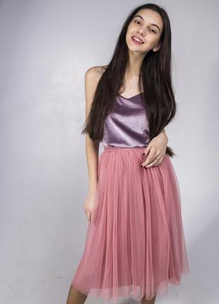 Dusty Pink tulle skirt AIRSKIRT CASUAL midi2 photo