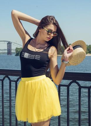 Yellow Tulle skirt AIRSKIRT CASUAL mini3 photo