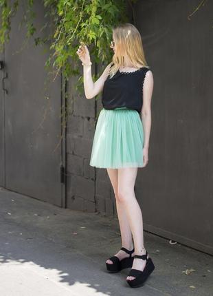 Lime green tulle skirt AIRSKIRT mini6 photo