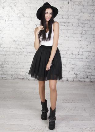 Black tulle skirt AIRSKIRT mini6 photo