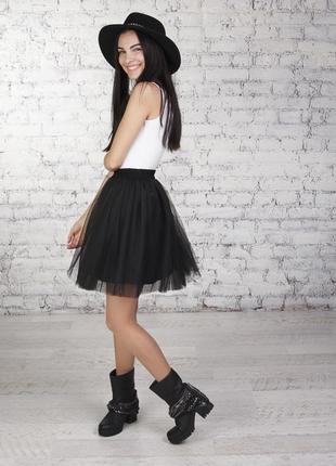 Black tulle skirt AIRSKIRT mini3 photo