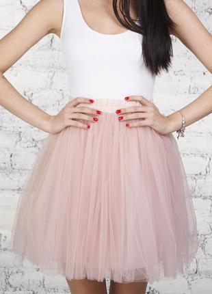 Blush pink tulle skirt AIRSKIRT mini4 photo