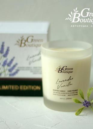 Natural Soy Candle Lavender - Vanilla (size L)