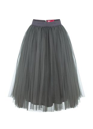 Graphite gray tulle skirt AIRSKIRT midi