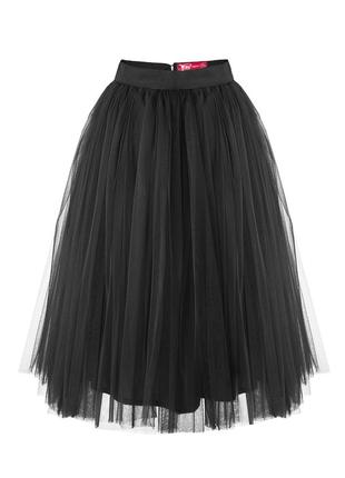 Black tulle skirt AIRSKIRT midi1 photo