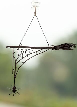 Halloween spider web decor