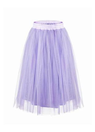 Violet lilac tulle skirt AIRSKIRT midi1 photo
