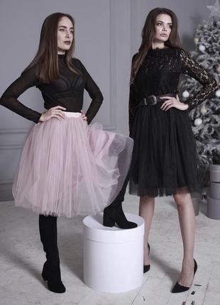 Pink tulle skirt AIRSKIRT midi6 photo