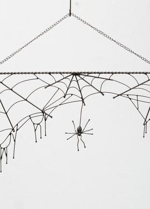 Halloween spider web decor
