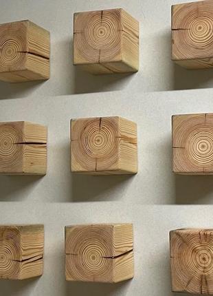 Set of decorative designer shelves wooden 9 pieces1 photo