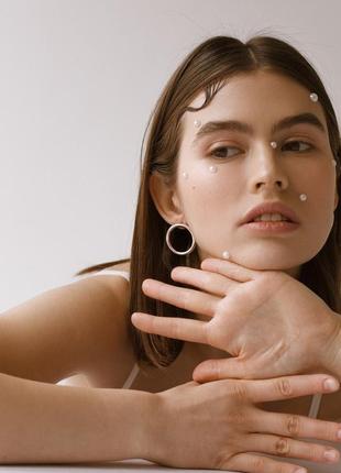 Big circle earrings3 photo
