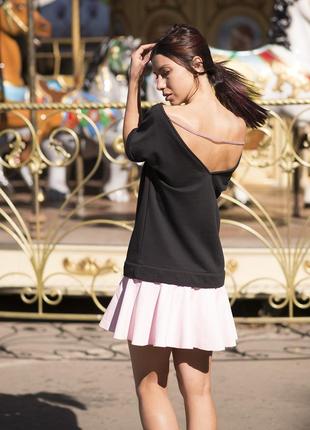 Constructor-dress black Airdress with detachable pink skin skirt3 photo