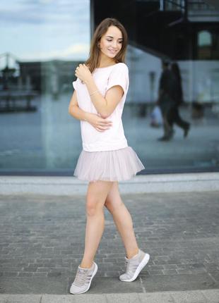 Constructor-dress pink Airdress with detachable smoky gray skirt9 photo