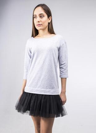 Constructor-dress gray Airdress with detachable black skirt1 photo