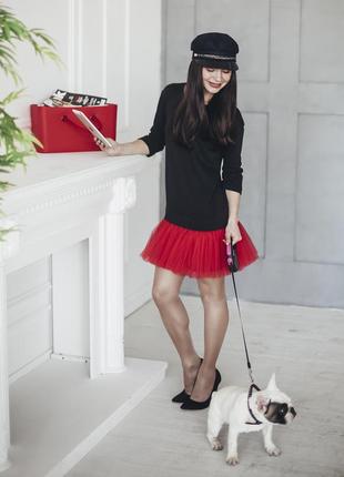 Constructor-dress black Airdress with detachable red skirt8 photo