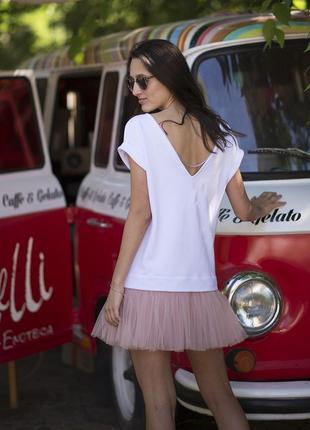 AIRDRESS set: white top and 3 detachable skirts6 photo