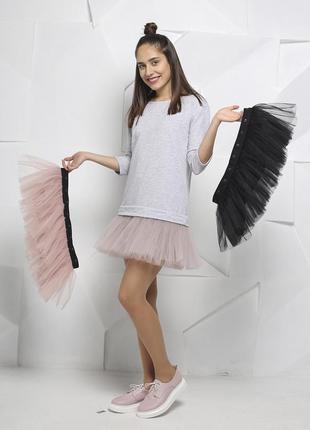 AIRDRESS set: gray top and 3 detachable skirts1 photo